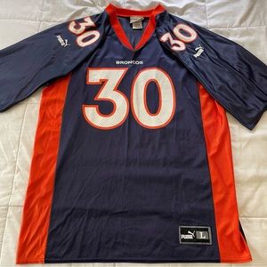 Denver Broncos Terrell Davis PUMA Jersey 30 Large NFL